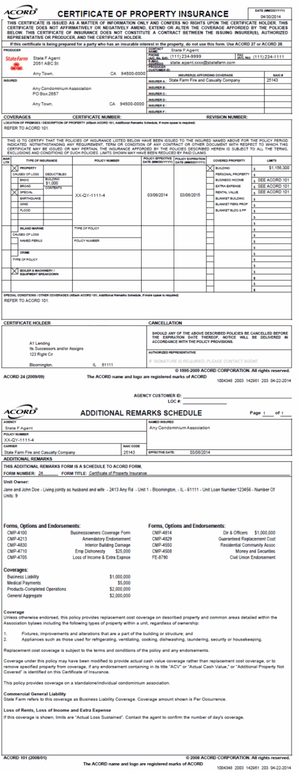 Create Certificate - Full Certificate Sample
